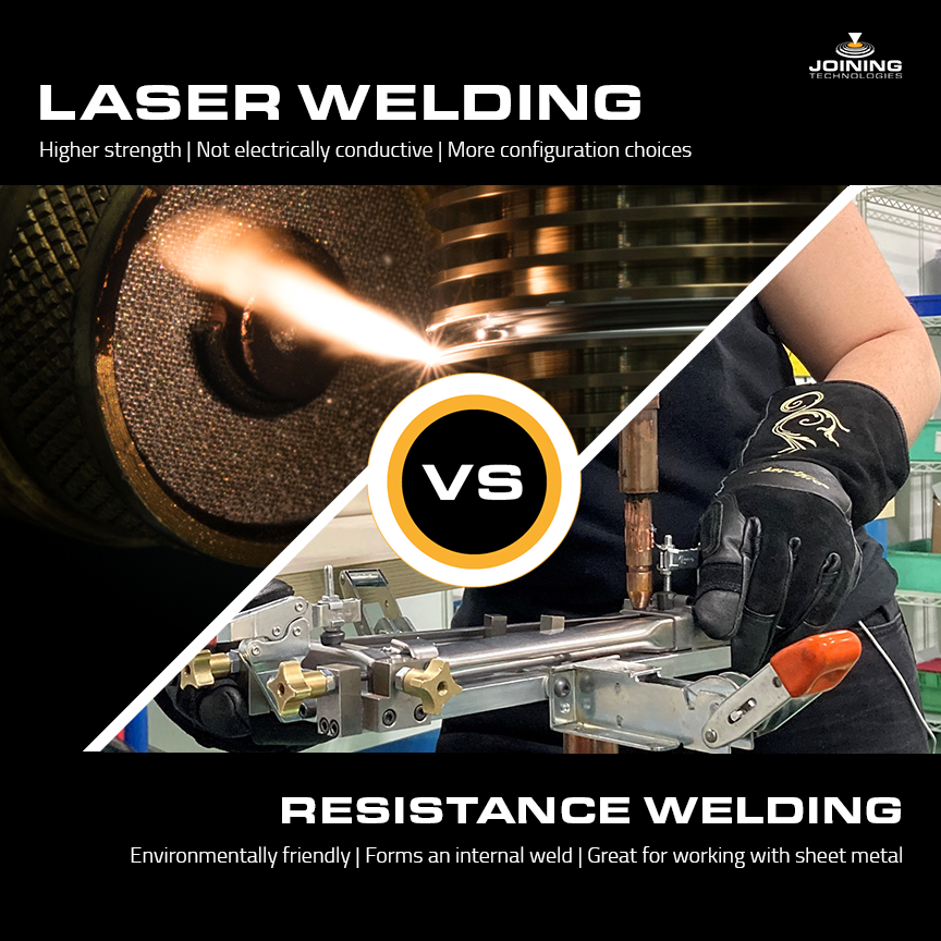Laser welding vs. resistance welding