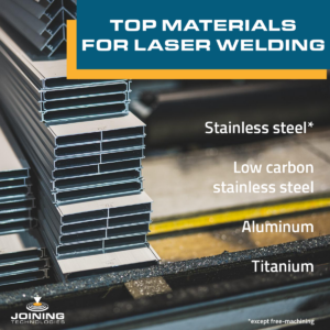 List of top metals used in laser welding