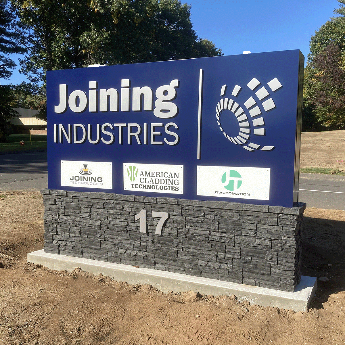 Joining Industries Building Sign